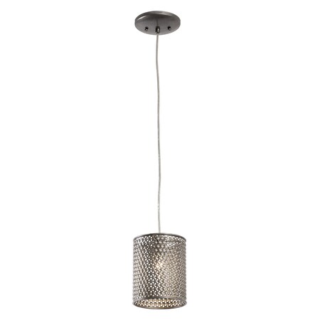 Varaluz Casablanca 1-Lt Mini Pendant - Steel 244M01SL